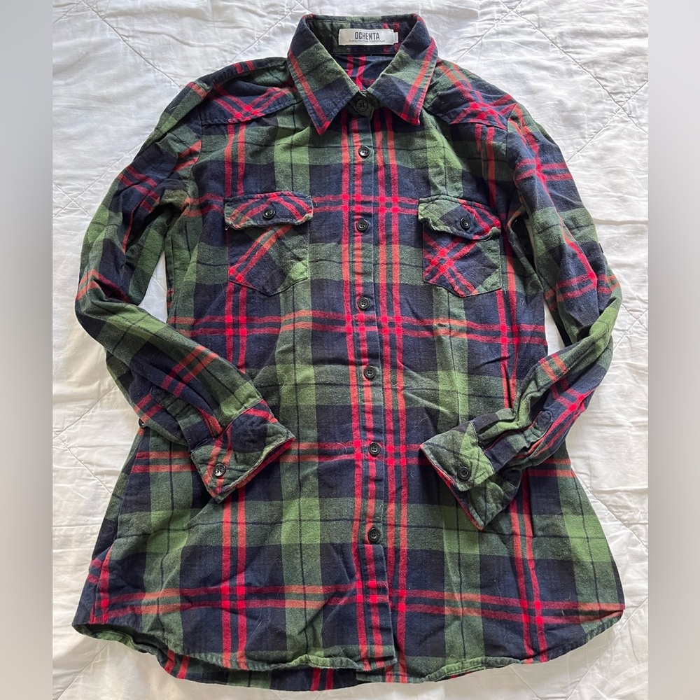 Ochenta plaid button down shirt